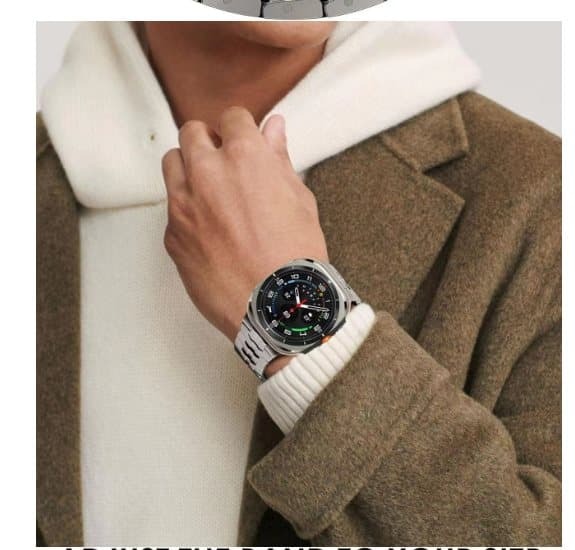 INF Premium magnetisk rustfrit stål rem til Galaxy Watch 7 Stål