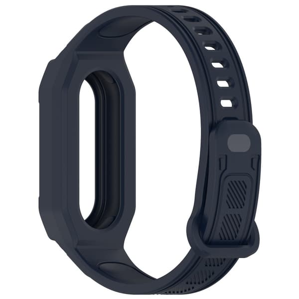 INF Universellt silikonarmband för Xiaomi Mi Band 9, 8, 7, 6, 5 Blå