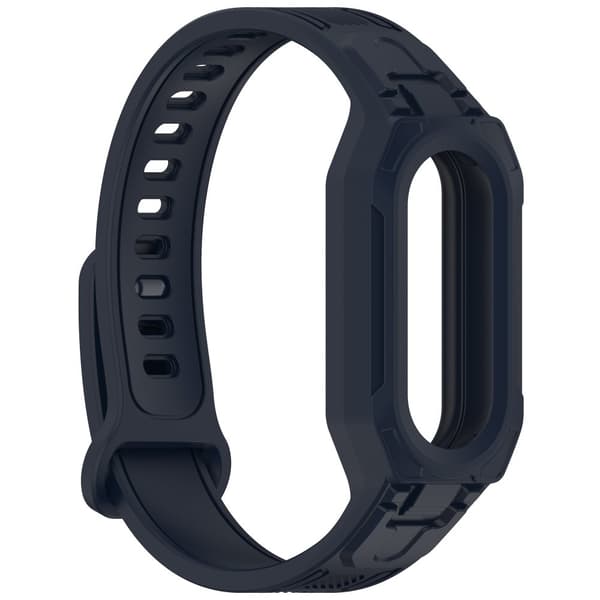 INF Universellt silikonarmband för Xiaomi Mi Band 9, 8, 7, 6, 5 Blå