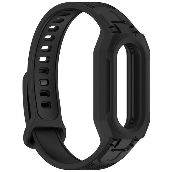INF Universelt silikonbånd for Xiaomi Mi Band 9, 8, 7, 6, 5 Sort
