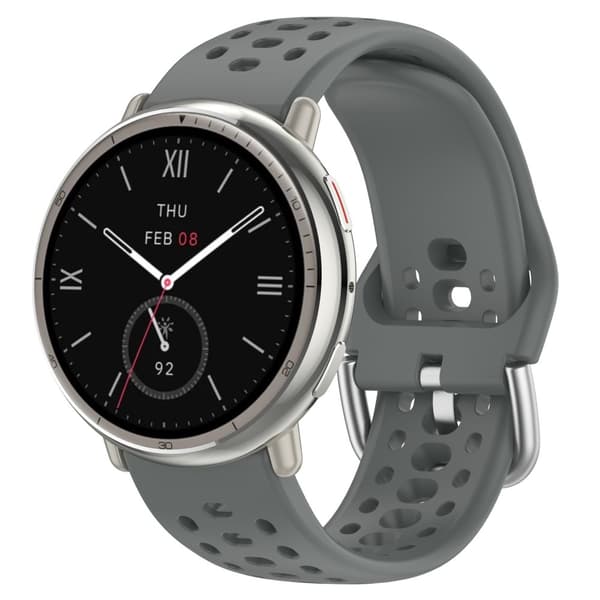 INF Amazfit Active 2 Band - Andningsbart silikon sportbyte Mörkgrå