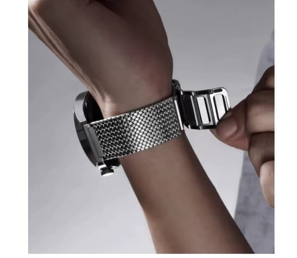 INF Premium rustfrit stålrem til Huawei GT3/GT4/Watch 3 Pro Sølv
