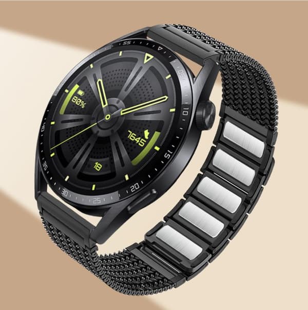 INF Premium rustfritt stålrem for Huawei GT3/GT4/Watch 3 Pro Stål