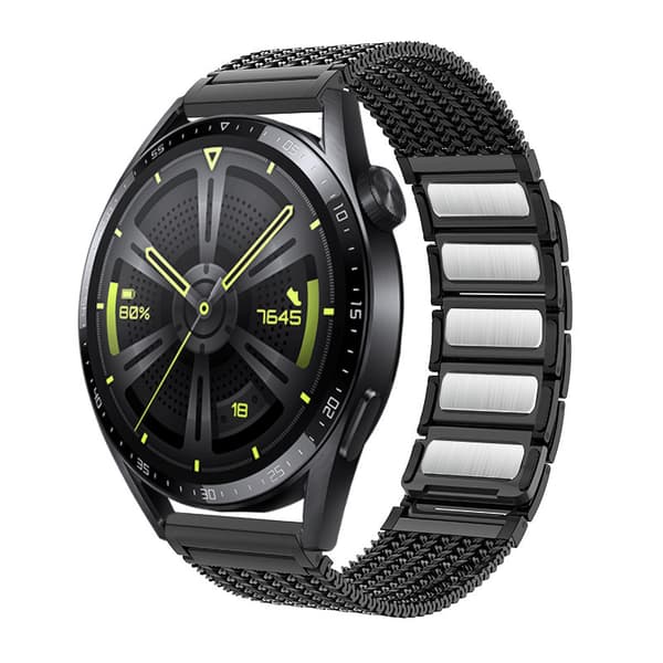 INF Premium ruostumattomasta teräksestä valmistettu ranneke Huawei GT3/GT4/Watch 3 Pro -kelloon Teräs