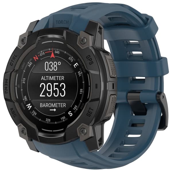 INF Garmin Instinct 3 (45mm) Silikoninen Vaihtoranneke - Sininen