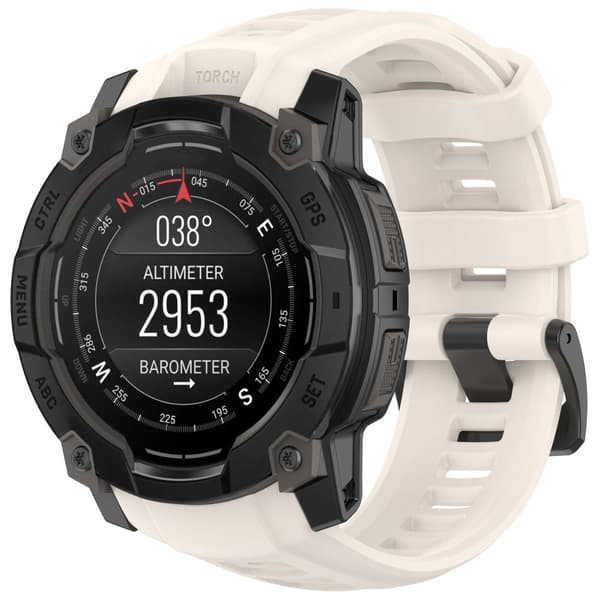INF Silikoniranneke Garmin Instinct 3:lle (45 mm) - Khaki