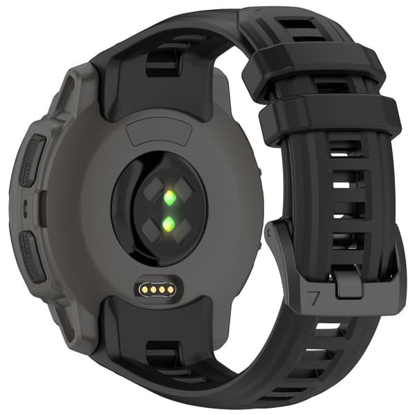 INF Garmin Instinct E 45mm Udskiftning Sort Silikone Rem