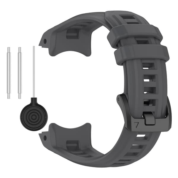 INF Garmin Instinct E (45mm) silikoninen kellon ranneke - Grafiitinharmaa