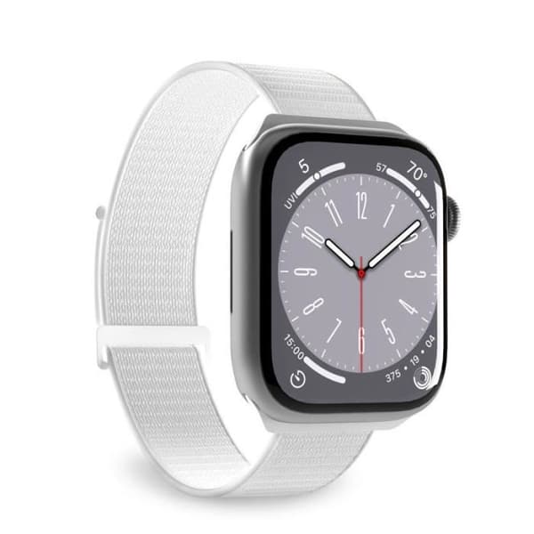 Puro Nylon Sport - Apple Watch-band 42/44/45/49 mm (vit) - 8018417441417