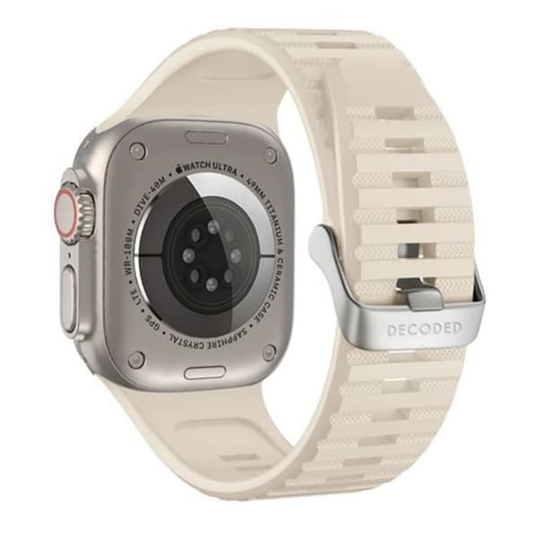 Armband för Apple Watch 49 / 45 / 44 / 42mm i Ultratrek silicone Decoded Vit