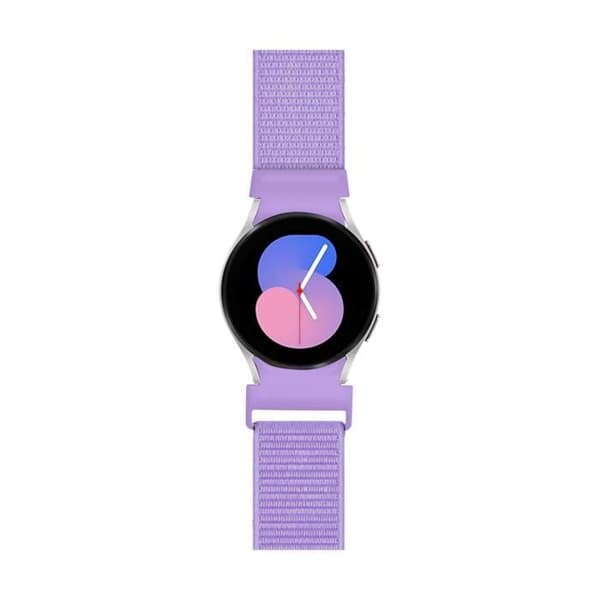 Armband - BIGBEN - Galaxy Watch 4/4 Classic/5/5 Pro/6/6 Classic - 20 mm - Tressé nylon - Lavendel