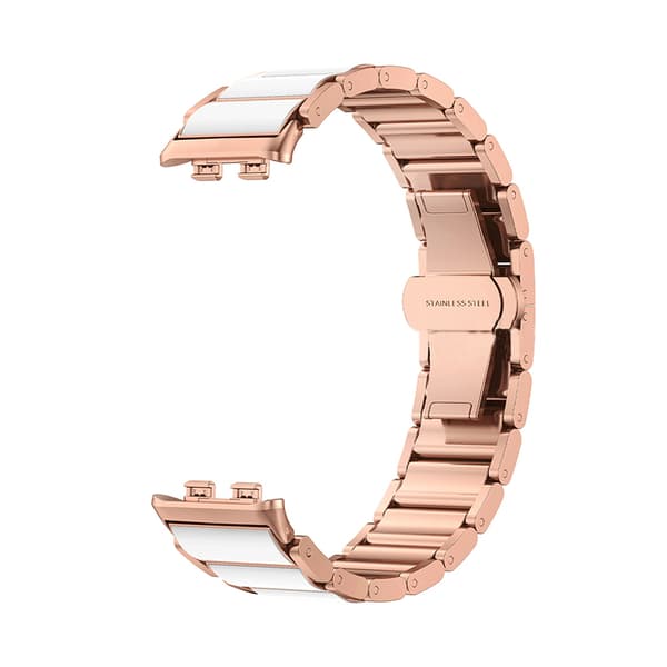 INF Elegant Rostfritt Stålarmband för Honor Band 9 Rose guld