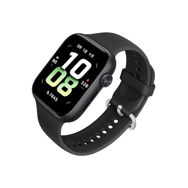 INF Silikonarmband med silverspänne för smartklockor Svart