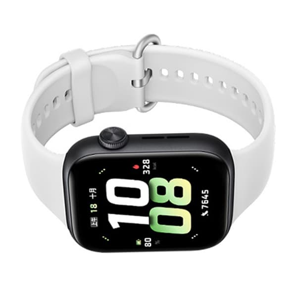 INF Silikonerem med sølvspænde til smartwatches Hvid