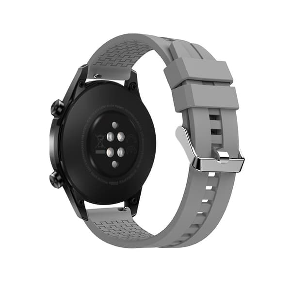 INF Taivaansininen silikonihihna Huawei GT - 20mm hopeasoljelle
