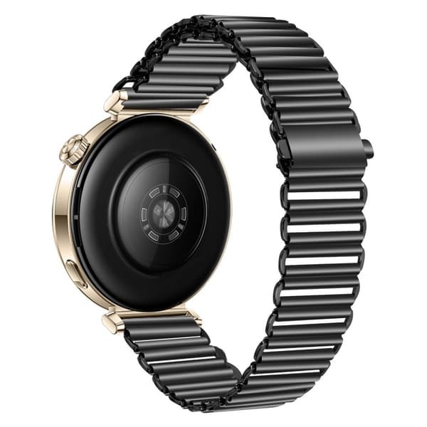 INF 18MM Ruostumattomasta Teräksestä Valmistettu Kellon Ranneke Huawei GT5 -Sarjalle Musta