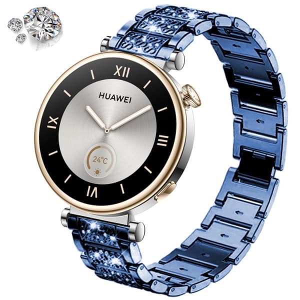 INF 22mm Rostfritt Stål Klockarmband för Samsung Huawei Blå