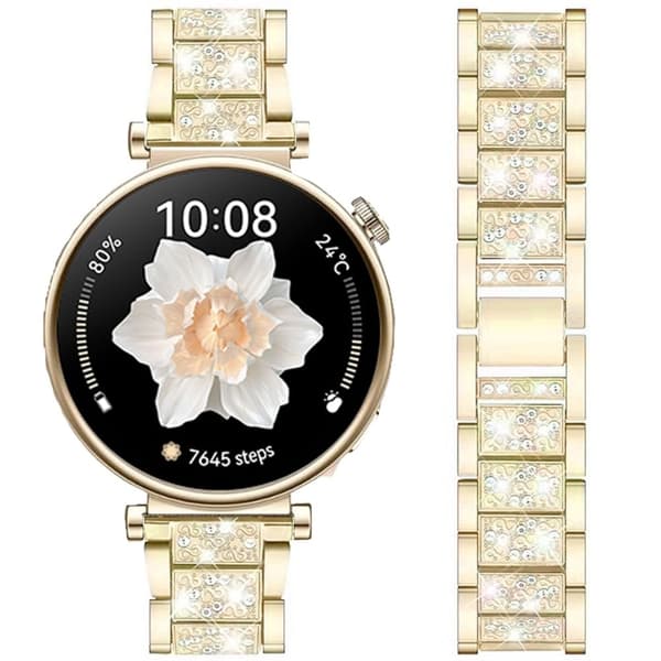 INF 22mm Rostfritt Stål Klockarmband för Samsung Huawei Guld