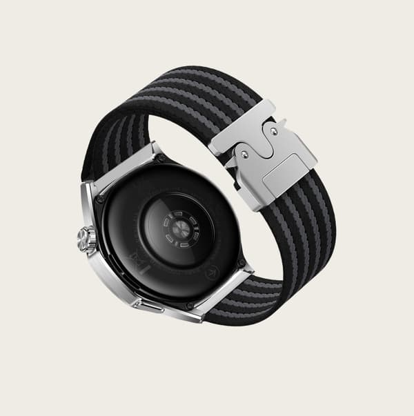 INF 22 mm nylonvævet urrem til Huawei GT5/Watch 3/4 Pro Grå
