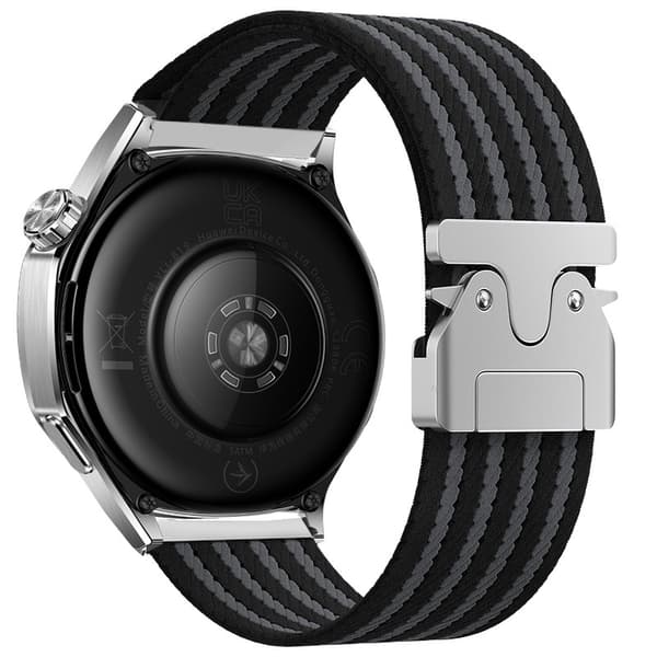 INF 22 mm nylonvævet urrem til Huawei GT5/Watch 3/4 Pro Grå