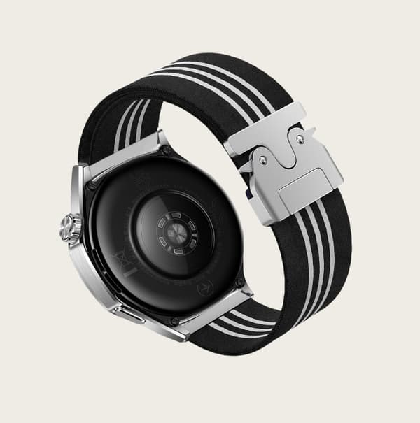 INF 22mm Nylon Vevd Klokkereim for Huawei GT5/Watch 3/4 Pro Sort