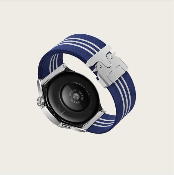 INF 22mm Nylon Vevd Klokkereim for Huawei GT5/Watch 3/4 Pro Blå