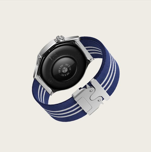 INF 22mm Nylon Vevd Klokkereim for Huawei GT5/Watch 3/4 Pro Blå