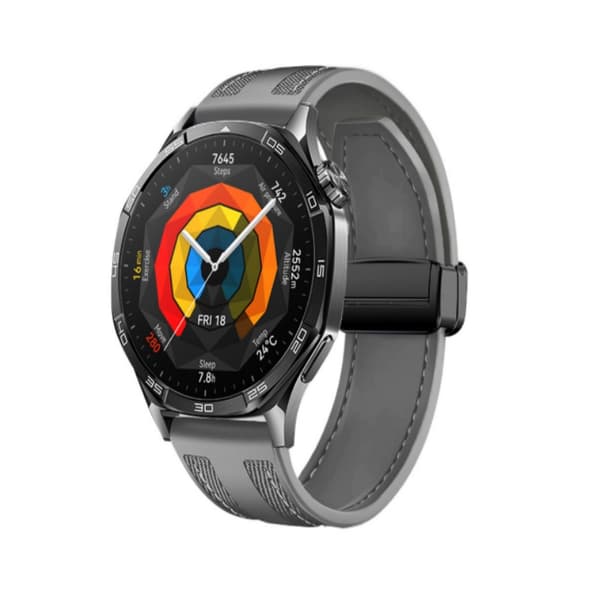 INF 22mm Universal Silikon Klockarmband för Samsung, Huawei, Xiaomi Grå