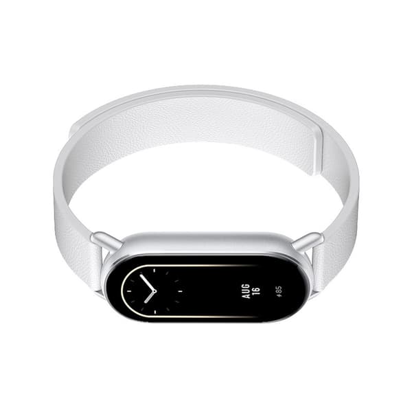 INF Lærreim for Xiaomi Band 8/9 - Magnetisk Hvit