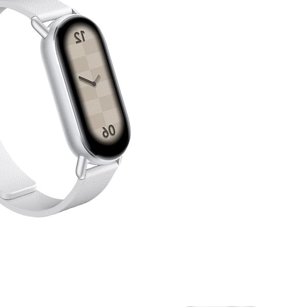 INF Lærreim for Xiaomi Band 8/9 - Magnetisk Hvit