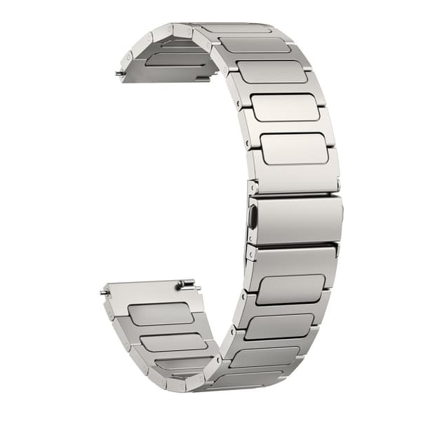 INF Universell 22 mm sølvfarget titan-klokkereim for smartklokker