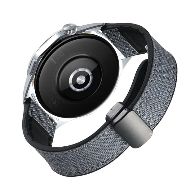 INF Gråt denim-stil 22 mm urrem til universelle smartwatches