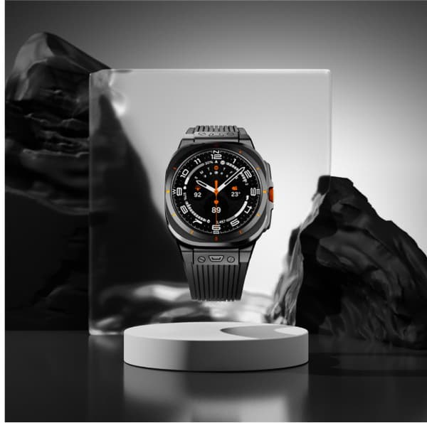 INF Premium silikonerem til Samsung Galaxy Watch 7 47mm Ultra Sort