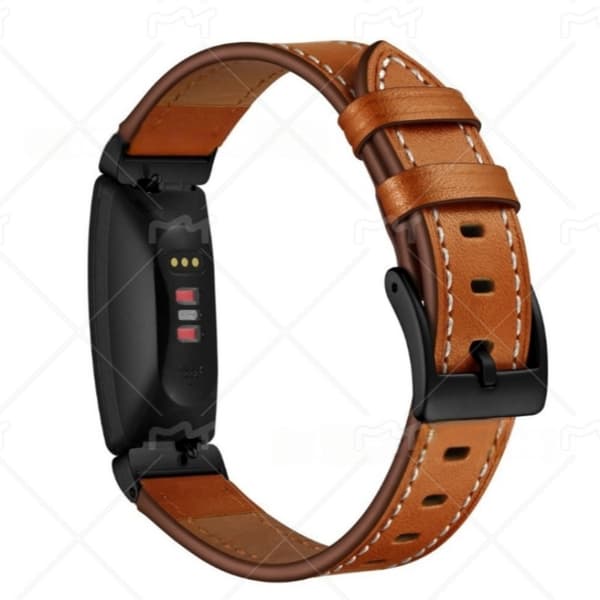 INF Premium læderrem til Fitbit Inspire 1/2 HR Brun