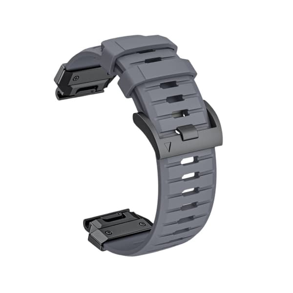 INF Premium Garmin Fenix 8 Reim: Fluororubber Klokkereim Grå 26 mm