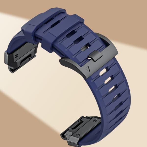 INF Premium Garmin Fenix 8 -ranneke: Fluorikumikellon ranneke Sininen 26 mm