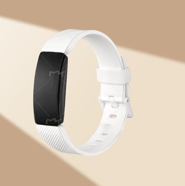 INF Premium Silikon Ersättningsband för Fitbit Inspire-serien Vit