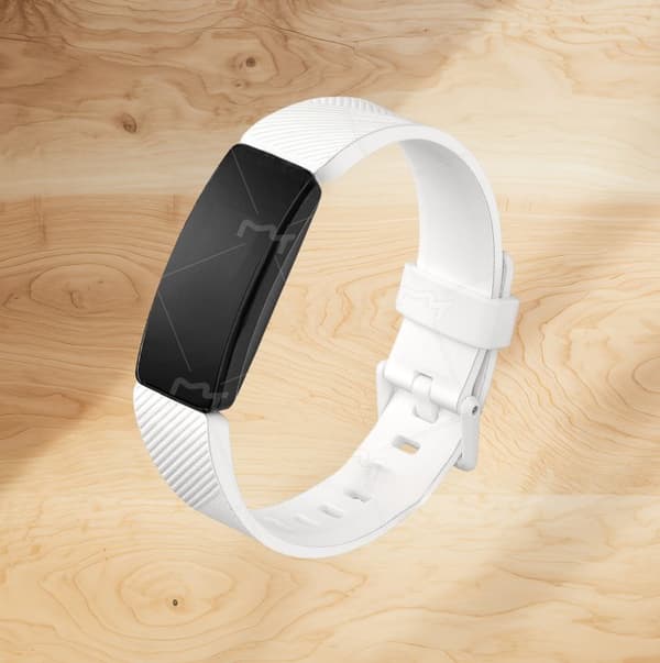 INF Premium Silikon Ersättningsband för Fitbit Inspire-serien Vit