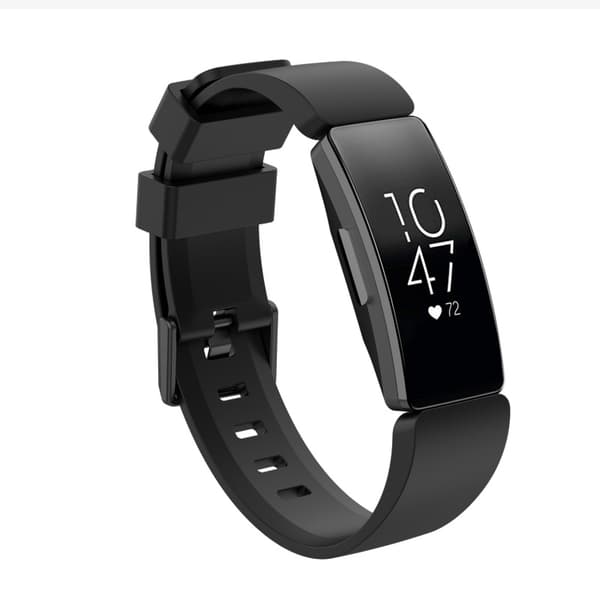 INF Premium Silikon Ersättningsband för Fitbit Inspire-serien Svart