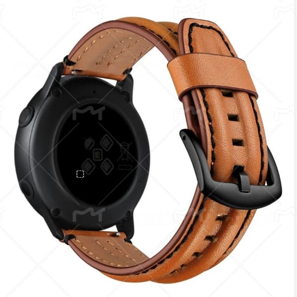 INF Premium lærreim for Samsung Galaxy Watch4 Classic Brun