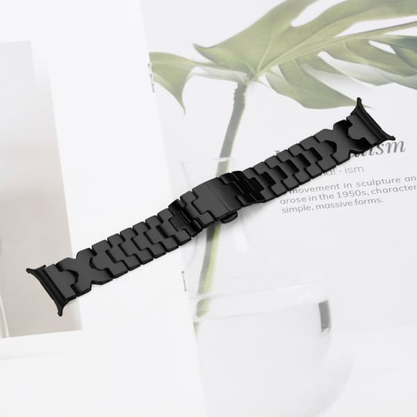 INF Elegant rostfritt stålarmband för Samsung Watch7 47mm Ultra Svart