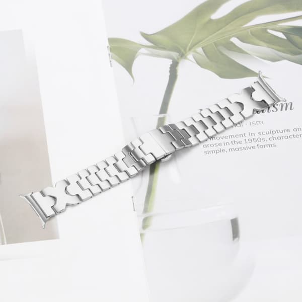 INF Elegant rustfritt stålrem for Samsung Watch7 47mm Ultra Sølv