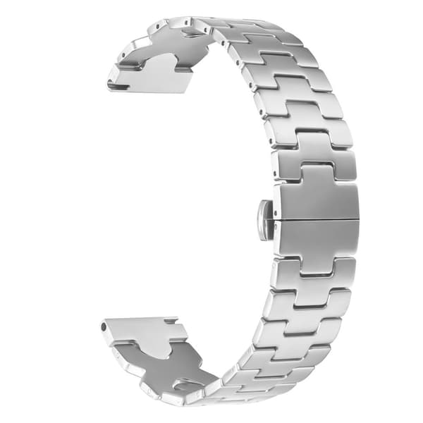INF Stilrent armband i rostfritt stål för Fitbit Versa/Lite/Versa 2 Silver