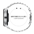 Pikkukuva 5 / 7: INF Ruostumattomasta teräksestä valmistettu perhoslukko 22 mm Samsung Galaxy Watchille, Huawei-sarjalle Hopea