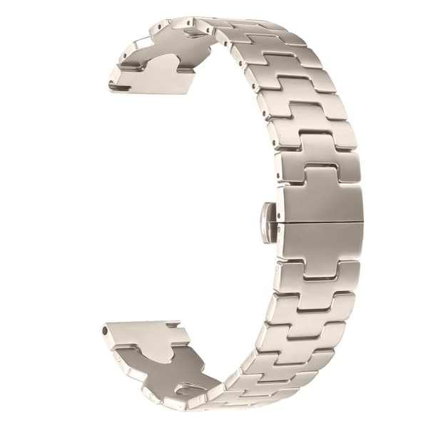 INF Rustfrit stål sommerfugl spænde rem 22mm til Samsung Galaxy Watch, Huawei Series Stjernelys