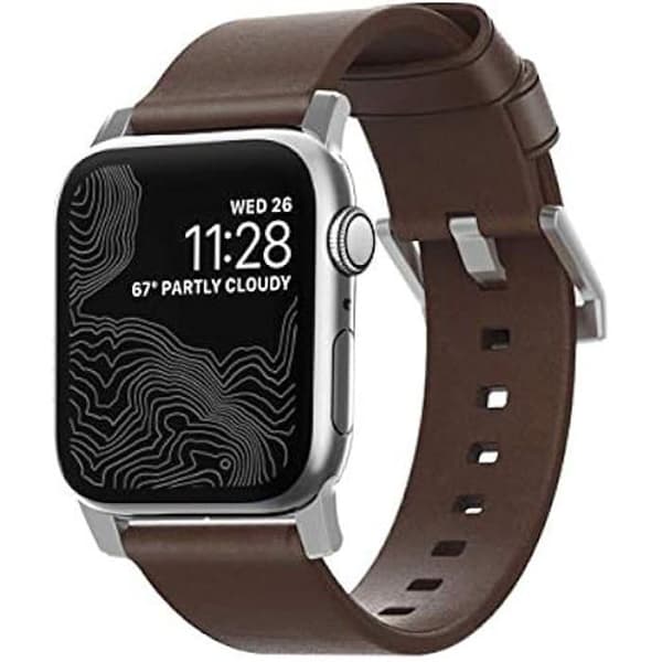 Äkta läderarmband - NOMAD - för Apple Watch 38 mm - Modern - Hållbar - Bekväm