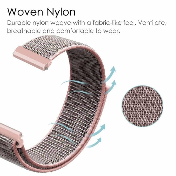 Samsung Watch 4/Hua Wei GT3/Special Replacement Quick Release Nylon Kevyt, hengittävä urheilulenkkihihna (20mm)