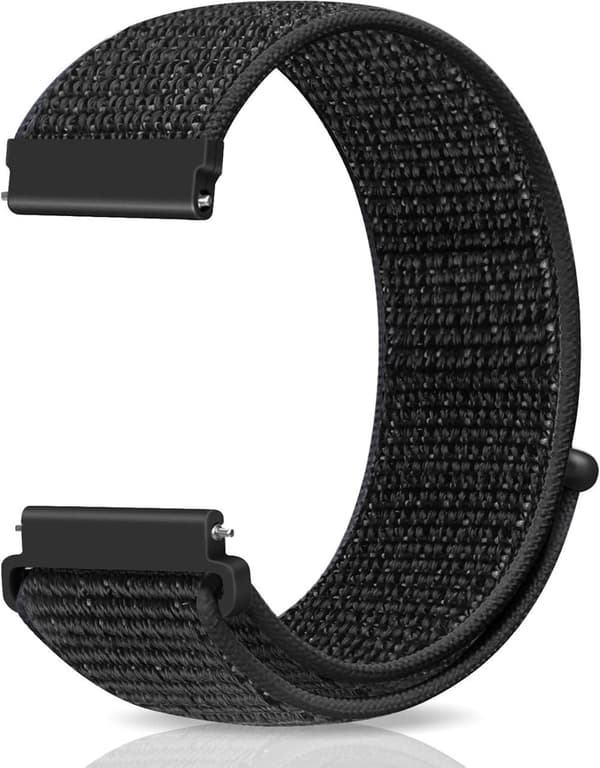22 mm nylonsnabbremmar som är kompatibla med Samsung Galaxy Watch 3 45 mm/Galaxy Watch 46 mm/Gear S3 Frontier/Classic/Garmin Venu 3/Venu 2