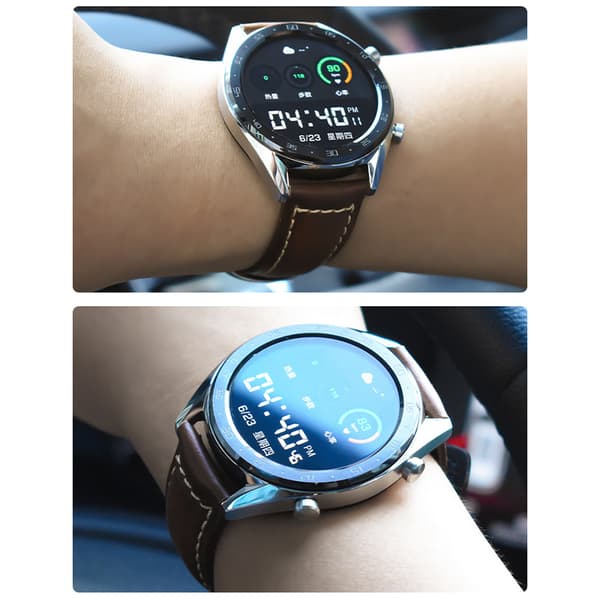 INF Italienskt läder klockarmband för Huawei Tissot Longines Omega