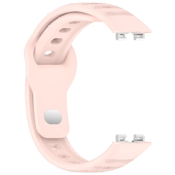INF Silikoniranneke Huawei Band 10/9/8 - Pisteellinen kuvio Vaaleanpunainen